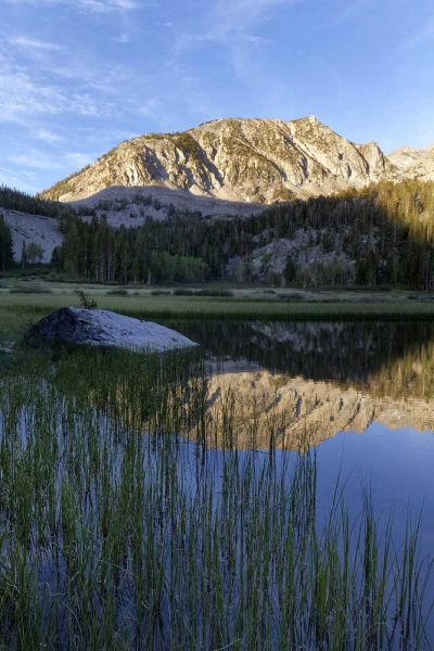California, Sierra Nevada Grass Lake reflection
